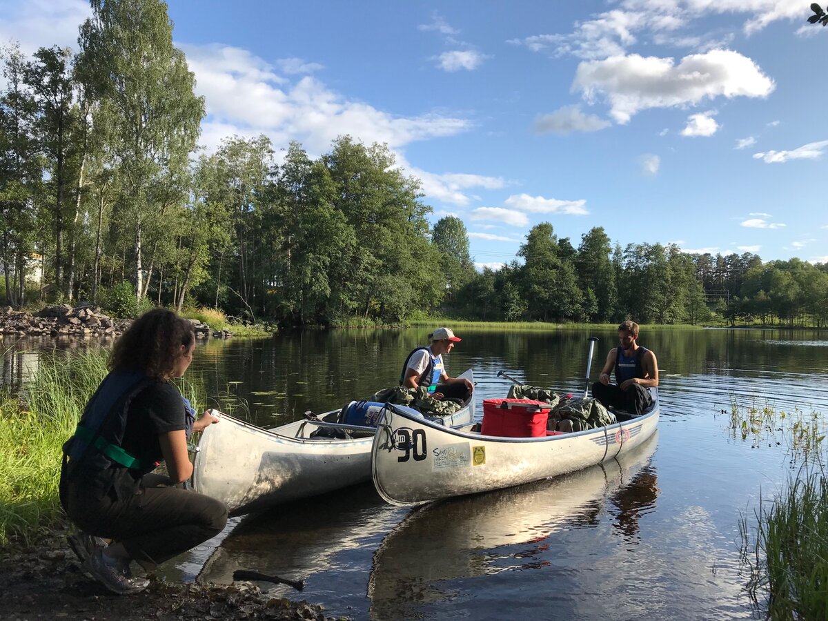 Kanotpaddling på Värmeln